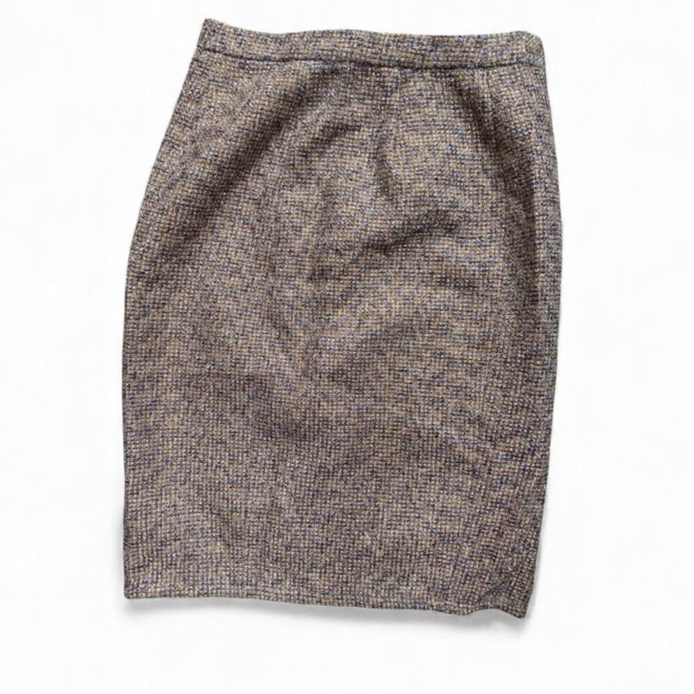 J. Crew, Holiday Pencil Skirt, Metallic Tweed, Size 2Petite, (Pre-loved) - Picture 3 of 7